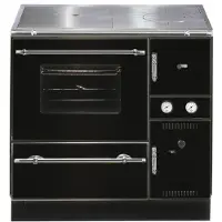 Wamsler wasserf. Küchenofen | K 148 CL | 23 kW | schwarz/chrom | links