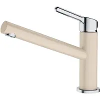 Franke Orbit, Standard, Beige, Chrom, Messing, Hebelgriffe, Einzelbild, 3/8"