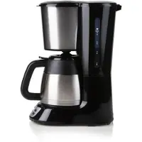 Domo DO709K, Filterkaffeemaschine, 1 l, Gemahlener Kaffee, Schwarz, Edelstahl