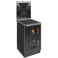 Wamsler wasserf. Küchenofen | K 158 F | Glaskeramik | 22 kW | Schwarz