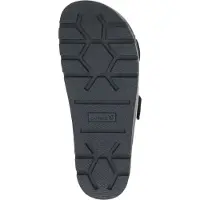 Caprice Damen Pantolette Leder Zweiriemer mit Plateausohle 9-27202-46, Größe:37 EU, Farbe:Schwarz