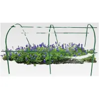 Markenlos Gartenbogen für Hochbeet - Pflanztunnel | Pflanzenbogen Anzuchttunnel für Garten, Rasen, Outdoor, Blumenbeet, Hochbeet