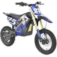 HECHT 59100 Pocketbike Elektro | Blau | 15km Reichweite | bis 28 km/h | 1000W | 36V 12Ah Akku