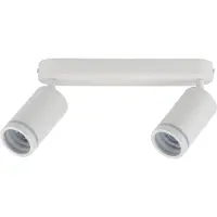 Licht-Erlebnisse Deckenspot Metall verstellbar Weiß GU10 2-flammig länglich Modern Spot Lampe Decke