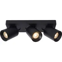 Licht-Erlebnisse Spot Aluminium GU10 verstellbar Schwarz 3-flammig länglich 2200 K warmweiß 960 lm Modern Lampe