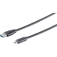 Kabelbude.eu USB Kabel, 3.1 C-Stecker - 3.0 A-Stecker, 1,8m