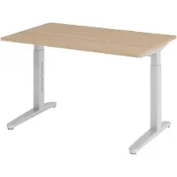 Hjh OFFICE PRO XTRA XB 12 SS - 120 x 80 Eiche höhenverstellbar