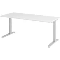Hjh OFFICE PRO XTRA XB 19 SS - Weiß 180 x 80 höhenverstellbar