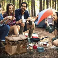 Markenlos Camping Aufbewahrung, Großer Organizer mit Taschen | Tragetasche für Werkzeugaufbewahrung | Für Wanderungen, Angeln, Reisen und Abenteuer