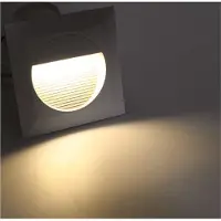 Chilitec 20572 LED Wandeinbauleuchte "WEL Q14" IP65, 14 LEDs, Aluminium, warmweiß