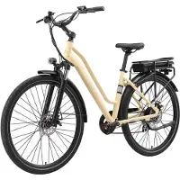 Maxtron "Urban 7 E-Citybike 28 Zoll" 7 Gang Shimano Altus Schaltwerk Kettenschaltung Heckmotor 250 W Packung, Tiefeinsteiger für Damen