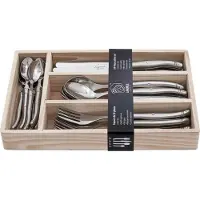 Style de Vie LAGUIOLE BESTECKSET "PREMIUM LINE" | 24 teilig | Farbe: Edelstahl