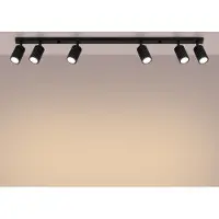 Licht-Erlebnisse Spot Aluminium GU10 verstellbar Schwarz länglich Modern Lampe