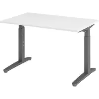 Hjh OFFICE PRO XTRA XB 12 GG - Weiß 120 x 80 höhenverstellbar