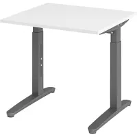 Hjh OFFICE PRO XTRA XB 8 GG - Weiß 80 x 80 höhenverstellbar