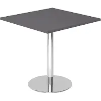 Hammerbacher Besprechungstisch 80x80cm Graphit/Chrom