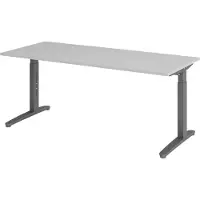 Hjh OFFICE PRO XTRA XB 19 GG - Grau 180 x 80 höhenverstellbar