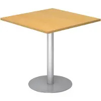 Hjh OFFICE PRO BISTRO F88Q S - System Konferenztisch Buche 80 x 80 Silber
