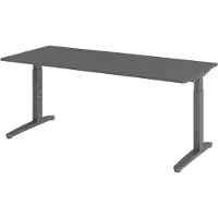Hammerbacher Schreibtisch C-Fuss 180x80cm Graphit/Graphit
