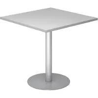 Hjh OFFICE PRO BISTRO F88Q S - System Konferenztisch Grau 80 x 80 Silber