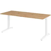 Hammerbacher Schreibtisch C-Fuss 180x80cm Asteiche/Weiss