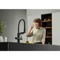 BLANCO Wasserhahn mit Sprudel EVOL-S PRO SODA schwarz matt 526629