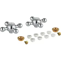 GROHE Sinfonia Kreuzgriff, Markierung warm/kalt chrom - 45291000