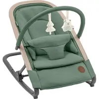 Maxi-Cosi Kori 2-in-1-Babywippe mit Spielzeugbogen, 0–2 J., bis zu 15 kg, Baby Bouncer, 3 mit einer Hand einstellbare Liegepositionen, Beyond Green