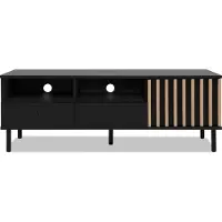 Finori Monza 56A TV-Board 138x49x40 cm Schwarz / Artisan Oak