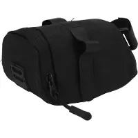Gistuch Fahrrad-Satteltasche schwarz, Oxford-Gewebe, Reißverschluss, leicht & windabweisend, für MTB & Rennrad – praktische Untersitz-Tasche