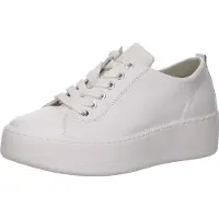 Waldlaufer Schnürhalbschuhe in weiss/weiss kombi, Gr. 8