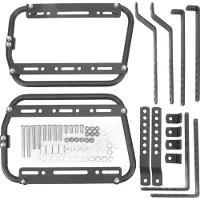 Gistuch Motorrad -Seitenstütz -Racks Aluminiumlegierung Sattelbag Rack Rack hohe Belastungsklammern
