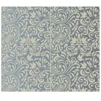 Banjado Herdabdeckplatte Glas 2 Teilig Je 30x52CM Schneidebrett Herdabdeckung Mit Motiv Blaues Ornament