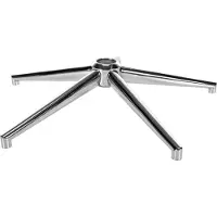 BellaFurn Bürostuhl mit Metallgestell – universell – stabil und einfach zu montieren. Farbe: Chrom