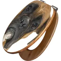 Banjado Design WC Sitz Bambus Absenkautomatik -Boxer - Toilettendeckel mit Absenkautomatik Holz/hochwertiger Bambus Klodeckel/WC-Sitz für alle gängigen Toiletten [TDB2 10110]