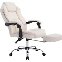 BellaFurn Bürostuhl - Klassischer Bürostuhl - Hochwertiges Kunstleder für optimalen Sitzkomfort | Farbe: Creme