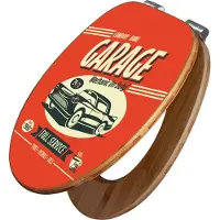 Banjado Design WC Sitz Bambus Absenkautomatik -Full Service - Toilettendeckel mit Absenkautomatik Holz/hochwertiger Bambus Klodeckel/WC-Sitz für alle gängigen Toiletten [TDB2 11152]