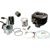 Untimero 70cc Racing Zylinder KIT Set VERGASER 17,5mm für BSV AX50 AX JX50 JX GZ 50 Luft Zylinderkit