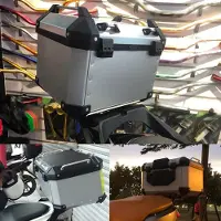 Gistuch Universal 45L Motorrad Aluminium Topcase Heckbox Gepäck für Suzuki