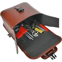 Gistuch 1 Paar Motorrad-Seitentasche, Kunstleder, wasserdichte Satteltasche, Auto-Modifikation, Hängetaschen, braun
