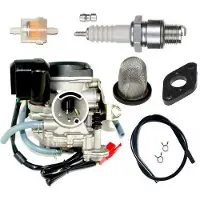Untimero Racing VERGASER ZÜNDKERZE Set für REX Bergamo 50 4T bis2017