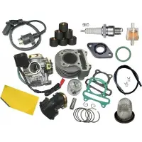 Untimero NEU Zylinder KIT ZÜNDKERZE Set für REX RS 460 50ccm 4T bis2017 Zylinderkit