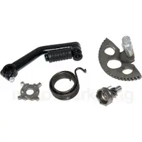 Untimero KICKSTARTER Welle Feder HEBEL RITZEL ANTRIEB Set für Piaggio Zip SP 50 bis 1998