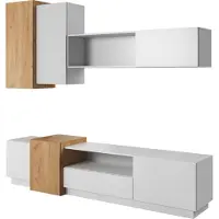 EURO-MEBLE Generisch Moderne Wohnwand 3D für das Wohnzimmer
