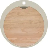 PrimaGran Spülbecken Rund Beige 53x53cm, Granitspüle 1 Becken + Ablauf-Set + Schneidebrett, Küchenspüle ab 50er Unterschrank - Pisa Max