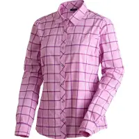 Maier Sports Funktionsbluse "Kendra L/S W" Damen Bluse, leichte Langarmbluse, Blusen-Shirt, Karobluse, Reg Fit