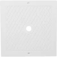 Gistuch Quadratischer Pool-Skimmerdeckel, 25,4x25,4cm, Kunststoff & UV-beständig, bruchfest – einfacher Ersatz für Pool-Wartung