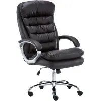 BellaFurn XXL-Bürostuhl – Bequemer Bürostuhl, ergonomisches Design und hochwertiges künstliches Lernen. Farbe: Braun