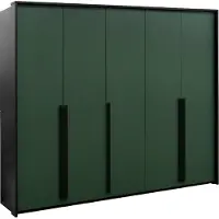 AGMAT-FURNITURE Drehtürenschrank Girona 255, 5 Türen Kleiderschrank, Moderne Garderobe, Schrank Größe: 255 x 217 x 65 cm