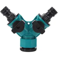 Gistuch Wasserabsperrventil, 1/2 Zoll, 3/4 Zoll, langlebig, praktisch, Y-förmiger Gartenschlauchanschluss, rostfrei, für Autowäsche, Bewässerung, Gartenarbeit